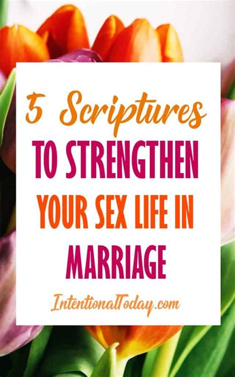 5 Scriptures To Strengthen Your Sex Life In Marriage