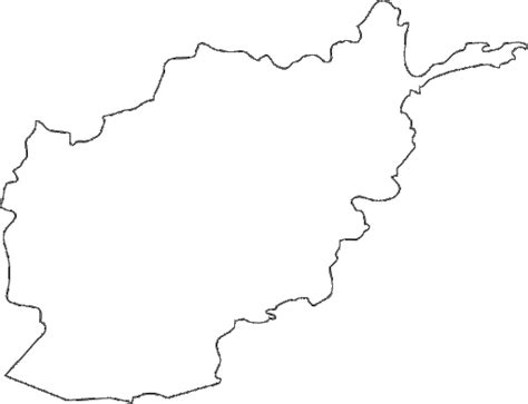 Printable Blank Afghanistan Map With Outline Transparent Map