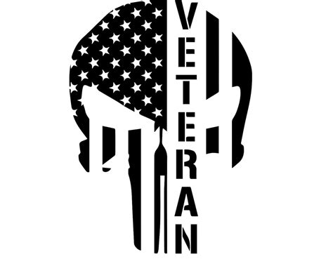 Punisher Flag Svg Veteran Flag Svg Uscm Art Marines Skull Etsy