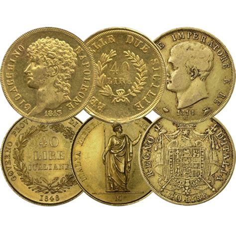 40 Lire Italian Gold Coins Circulated