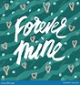 Forever Mine Valentines Card Stock Vector - Illustration of background ...