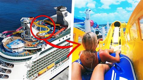 Crazy Waterslides On A Cruise Ship Youtube