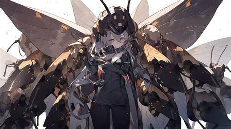 An Anime Character With Big Insect Wings That Lead The Way Background Picture Of Ants With