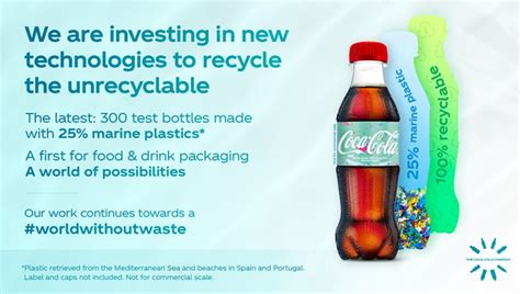 Coca Cola Unveils Drinks Bottle Made From Recycled Ocean Plastics