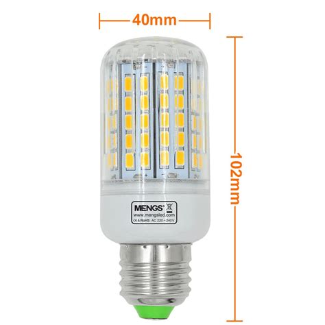 Mengsled Mengs® E27 15w Led Dimmable Corn Light 96x 5730 Smd Led Bulb