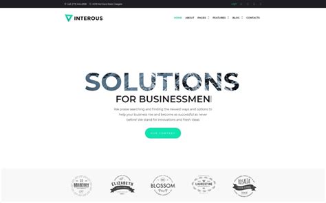 Interious Business Services Wordpress Theme