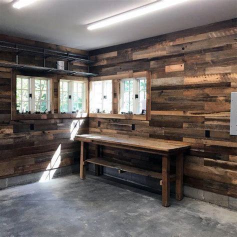 Wood Planks Rustic Garage Wall Ideas Modernhomedesigns Garage Design