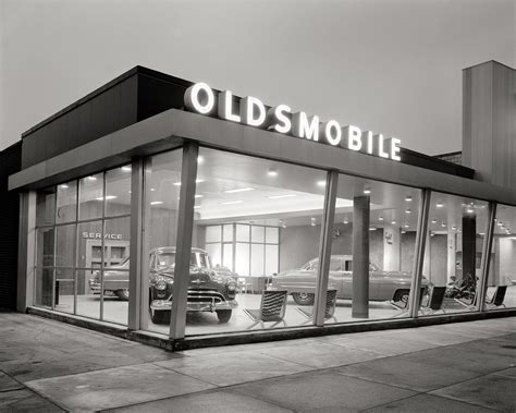 Mid Century Auto Dealership 1950 Vintage Photo Reproduction Etsy