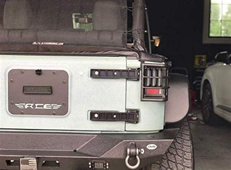 Dakron Performance Jeep Wrangler Jk Aluminum Tailgate Hinges Black Pair
