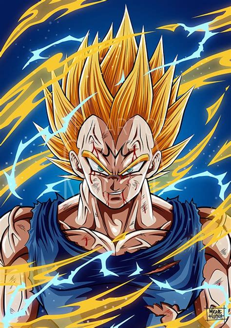 Majin Vegeta Coloriage Dbz Dessin De Dragon Dessin Dbz