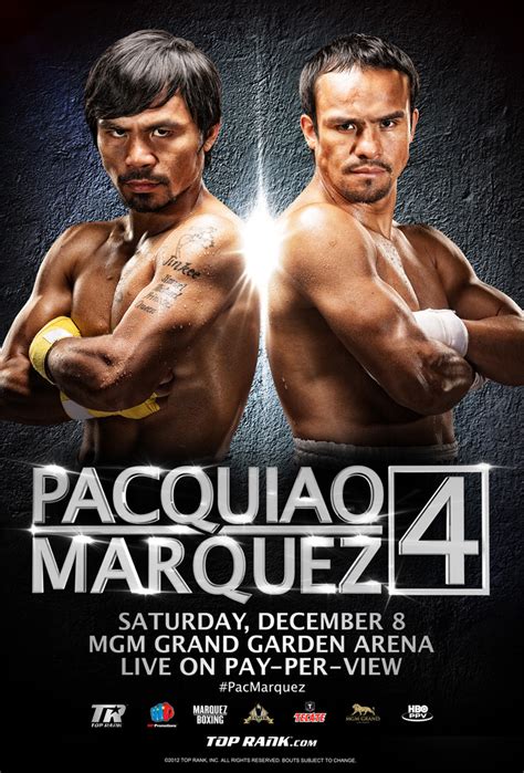 Pacquiao Vs Marquez Iv Fight Poster For December 8 Showdown Bad Left