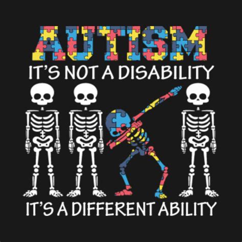 Autism Awareness Dabbing Skeleton Autism T For Kids Men Women