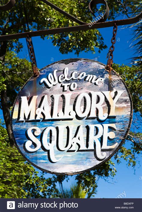 Welcome To Mallory Square Hanging Sign Old Town Key West Florida