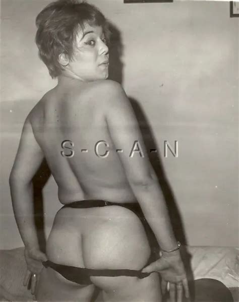 Original Vintage S S Nude Rp Short Haired Woman Garter Panties