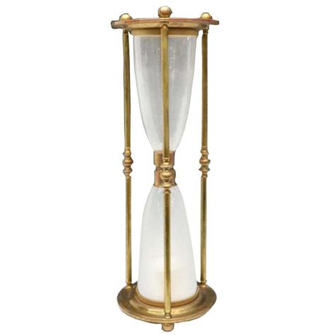 Victorian Large Brass Hourglass Hourglass Sand Timer Sand Timers