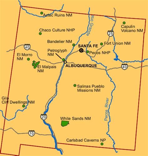 Map Search For New Mexico National Monument And