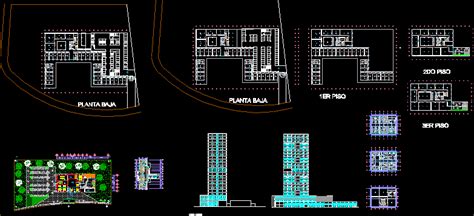 Mixed Use Building Offices And Stores Dwg Block For Autocad Designs Cad