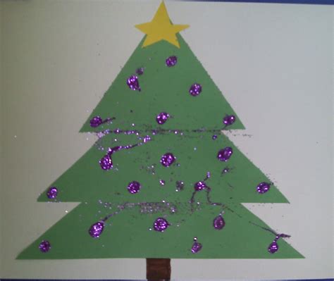Crafts For Preschoolers Triangle Christmas Tree