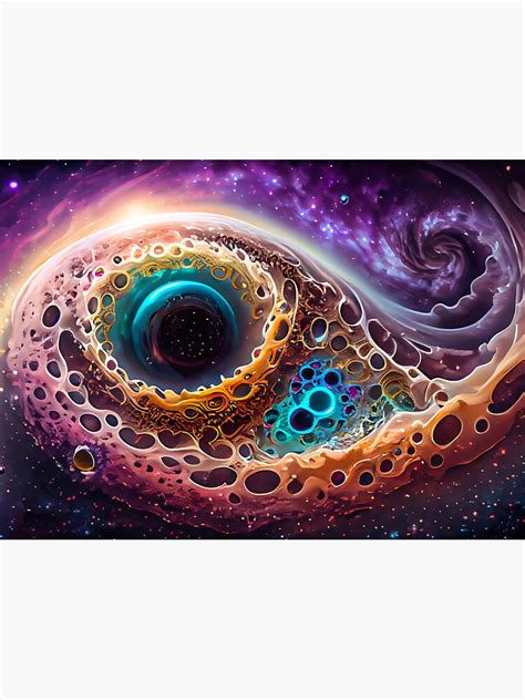 Surreal Galaxy Art Space Nebula Trippy Psychedelic Colored Astronomy