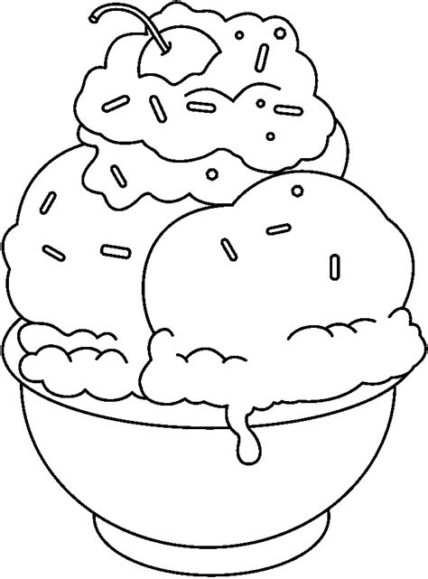 Or whip up some ice cream this winter with this outrageously fun and browse through more than 200,000 pages of free worksheets & educational activities for kindergartners! Ice Cream Sundae Coloring Page - Coloring Home