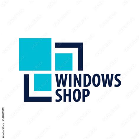 Logo Windows Store Installer Company Vector Illustration Vector De