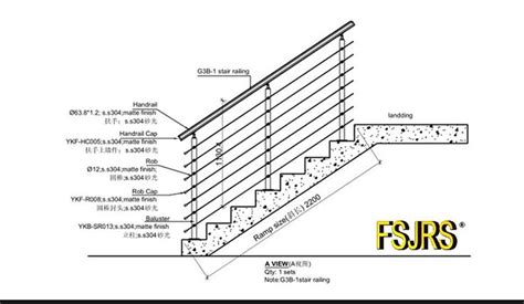 Deck Fence Stair Handrail Metal Railing Stainless Steel Pillars Rope