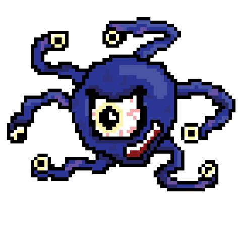 The Eye Beast My First Attempt At Pixel Art Oc Rdnd