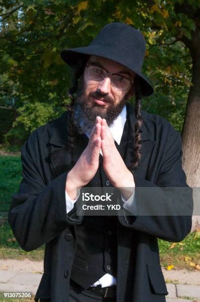 Portrait Of Blessing Orthodox Hasdim Jewish Man Stock Photo Download