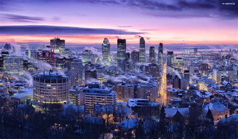 Kanada Montreal Wieżowce Miasto