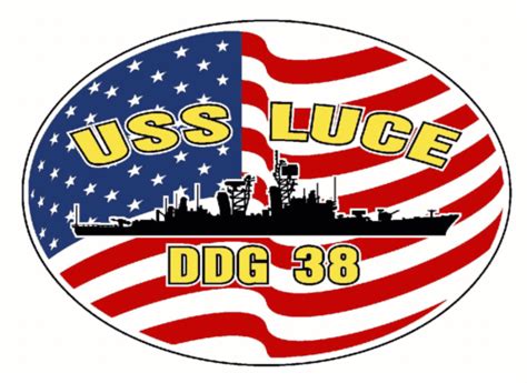 Uss Luce Ddg 38 Dlg 7 Oval Decal Sticker Military Usn U S Navy Ebay
