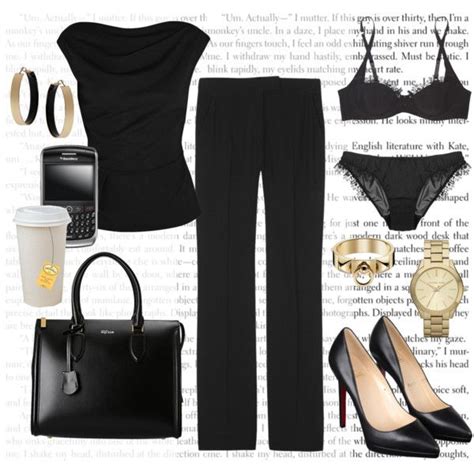 Anastasia Steele S All Black SIP Work Outfit Created By Bigbadbrookie On Polyvore Fashion Mag