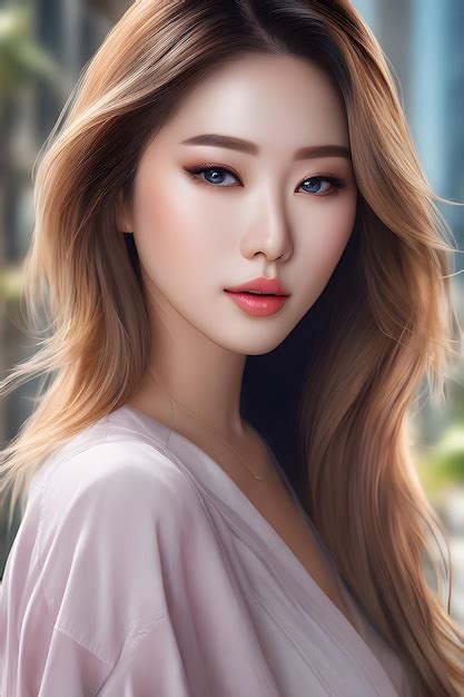 Premium Ai Image Beautiful Asian Lady Illustration Korean Japanese
