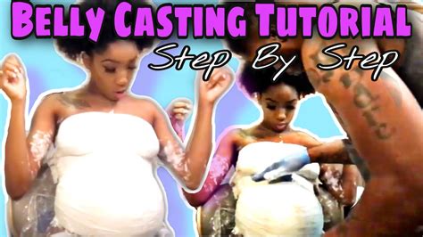 pregnant belly casting tutorial pregnancy vlog 9 months pregnant youtube