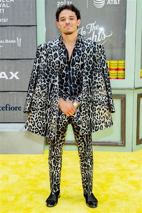 Anthony Ramos Wears Leopard Print Suit To In The Heights Premiere Plus