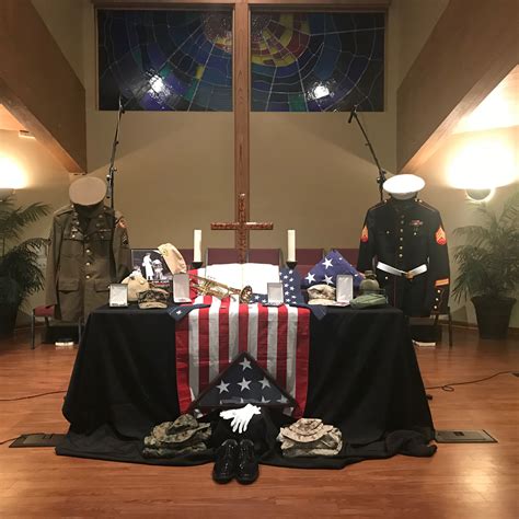 Veterans Day Altar Display Elkhorn Hills United Methodist Church All
