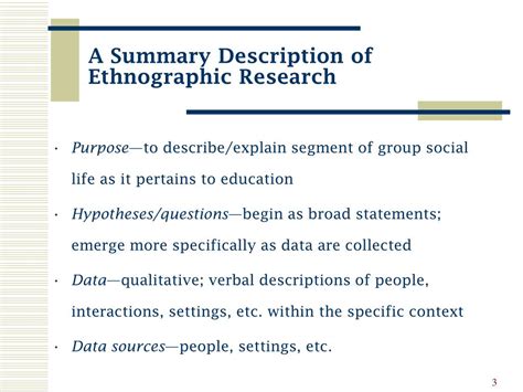 Ppt Chapter 10 Ethnographic Research Powerpoint Presentation Free