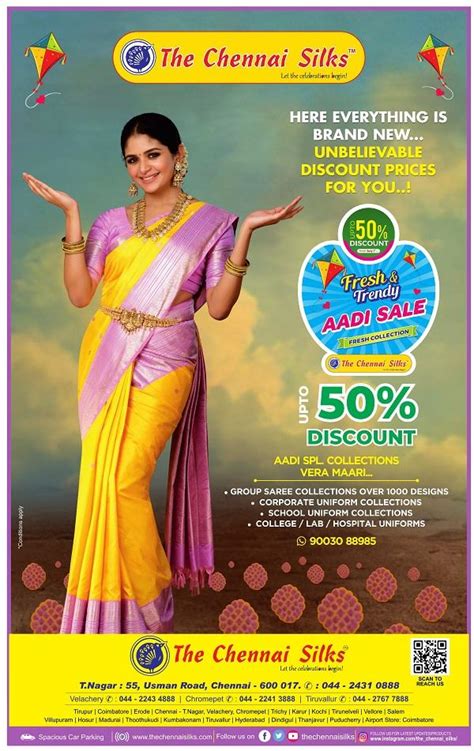 The Chennai Silks Chennai Sarees Stores Sales Offers Discounts Numbers
