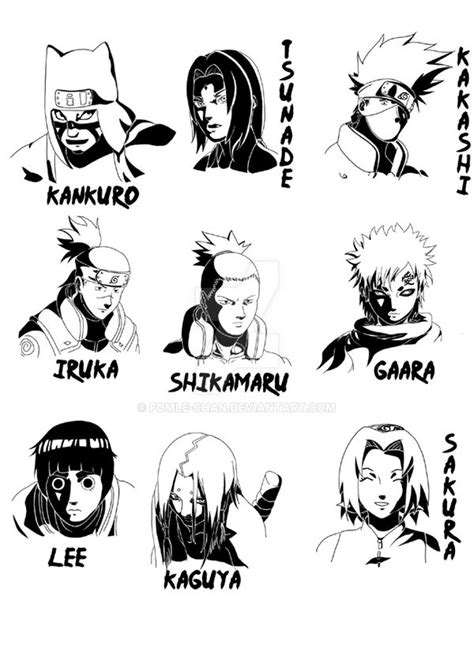 Naruto Characterstwo By Fomle Chan On Deviantart