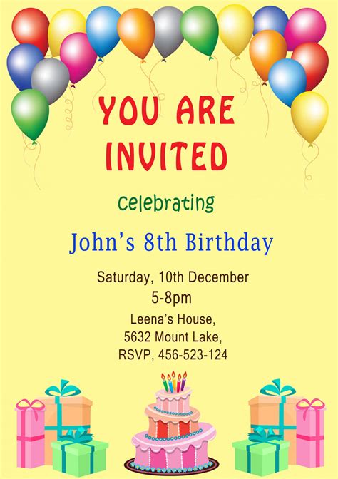 Birthday Invitation Card Online Create Invitation Card Create