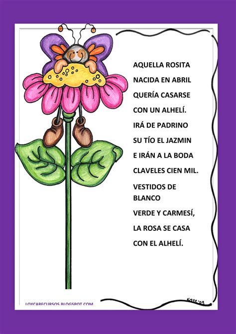 Poemas Que Rimen Para Niños Poemas Infantiles Para Imprimir Poemas