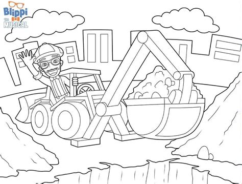 Blippi Driving Police Car Coloring Pages Coloring Cool