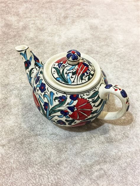 Turkish Ceramic Tea Pot Ceramic Tea Pot Turkish Ceramic Tea Etsy