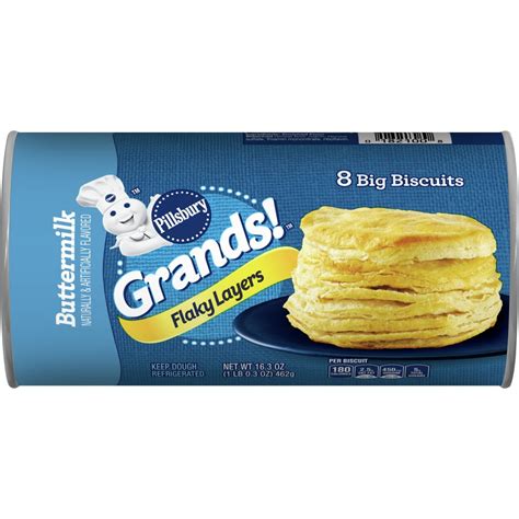 Pillsbury Grands Biscuits Flaky Layers Buttermilk 8ct 163oz Pkg
