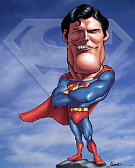Image By Ty Bakker On Superman Caricature Funny Caricatures