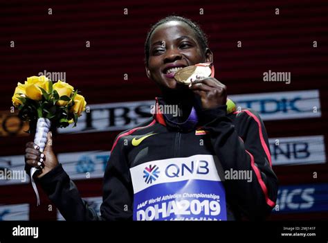Halimah Nakaayi Of Uganda Gold Medalist In The Womens 800 Meters