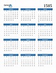 1585 Calendar (PDF, Word, Excel)