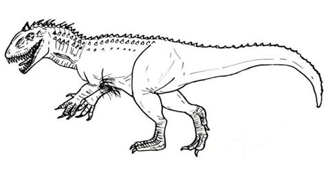 Hybrid Dinosaur Indominus Rex Coloring Picture Dinosaur Coloring