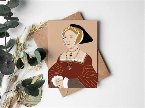 Jane Seymour Colour Portrait Greeting Card