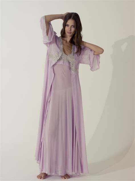 Silk Nightgown & Robe | Italian lingerie