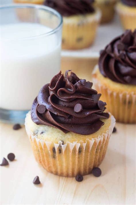 Chocolate Chip Cupcakes With Chocolate Frosting Just So Tasty